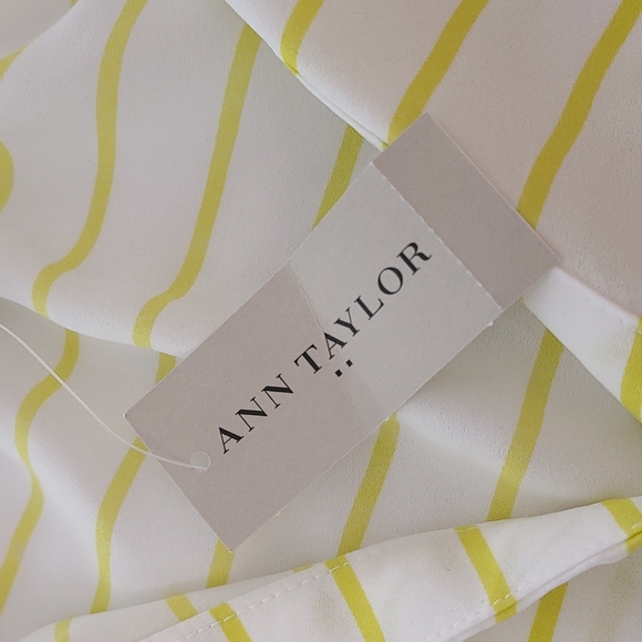 ANN TAYLOR Stripped Tank Top With Pockets - Picture 12 of 13